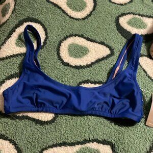 NWT J.Crew Heritage Scoopneck Bikini Top Harbor View M Beach Vacation Resort